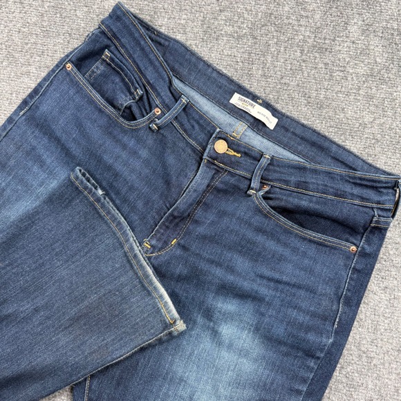 Signature by Levi Strauss & Co. Denim - Signature by Levi Strauss Jeans 12M W31 L32 Dark Wash Mid-Rise‎ Bootcut Women's